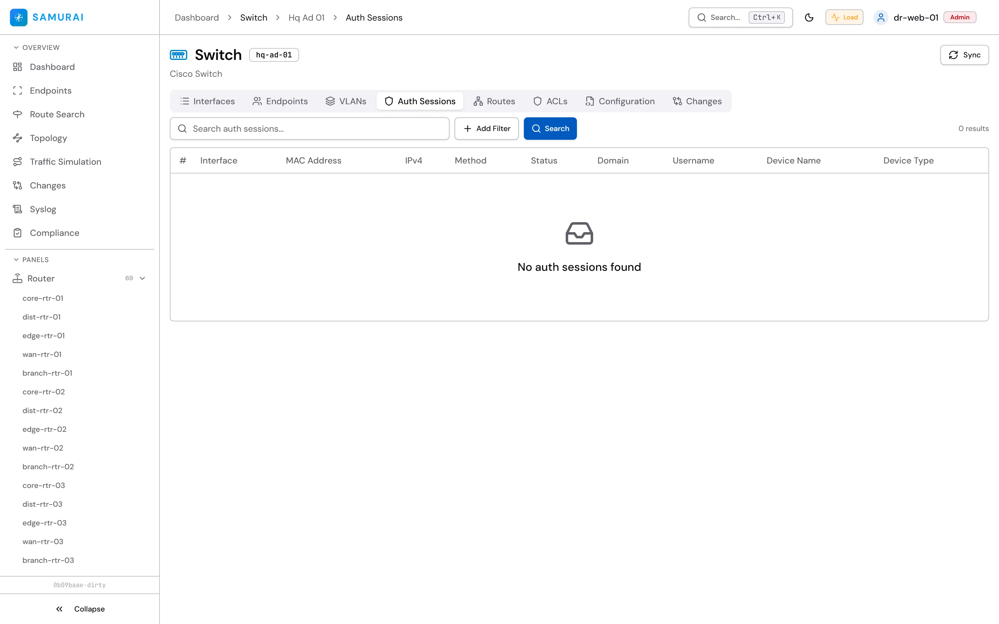 Auth Sessions